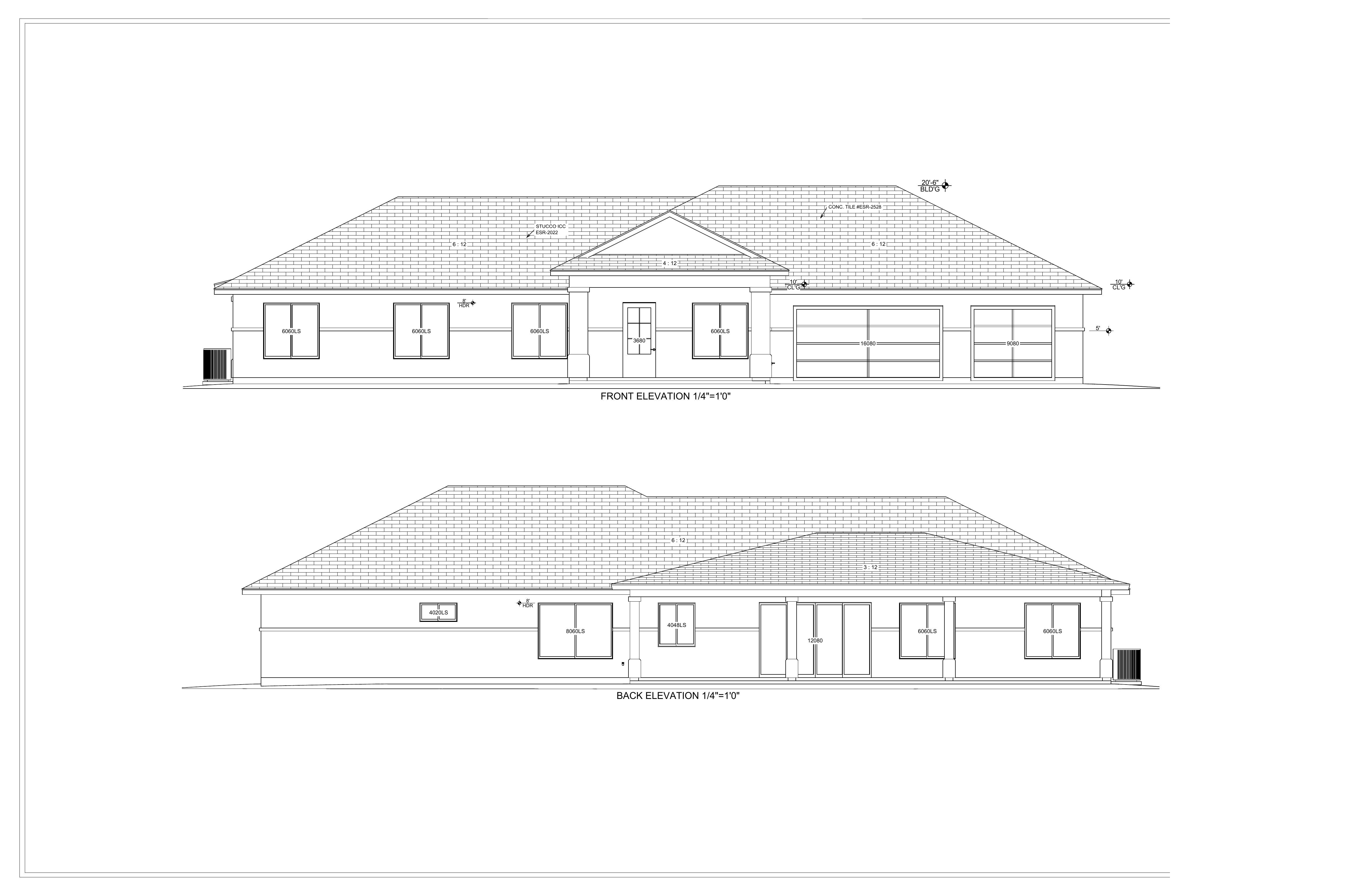 Philia I front and rear elevations
